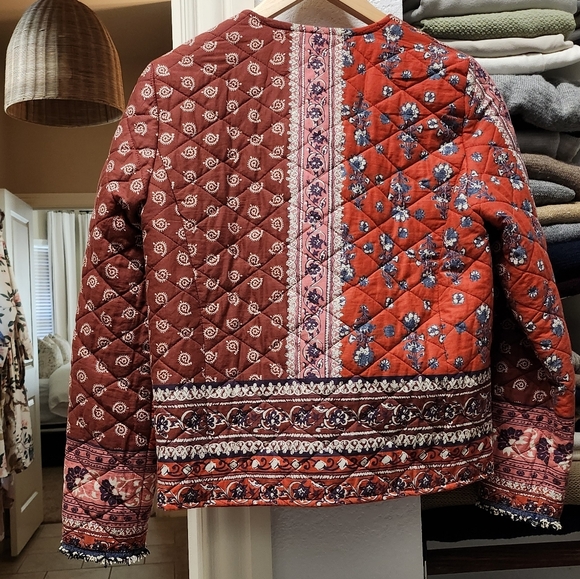 Mango Quilted Cotton Jacket XS - Picture 2 of 6